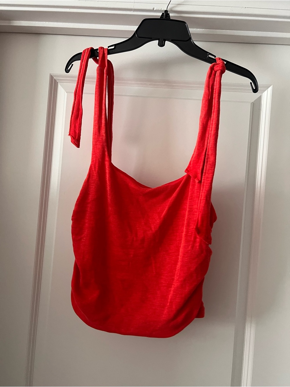 Free People Red Tie-Shoulder tank size XL